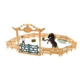Ranch western des terres agricoles Mojo avec ensemble de jeu cheval et cowboy - 380064