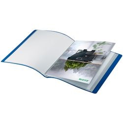 Album Leitz recycle show a4 - 40 couvertures - 90 % de plastique recyclé pré et post consommation - bleu