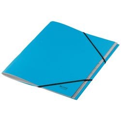 Dossier de tri recyclé Leitz a4 - avec 12 compartiments - carton post-consommation 100 % recyclé - bleu