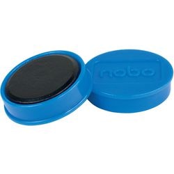 Aimants magnétiques pour tableau blanc Nobo - pack de 10 - aimants 32 mm - bleu