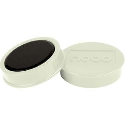 Aimants magnétiques pour tableau blanc Nobo - pack de 10 - aimants 38 mm - blanc