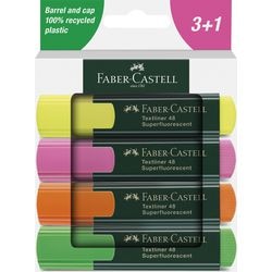 Marqueur de texte faber-castell 254844 multicolore 5 mm