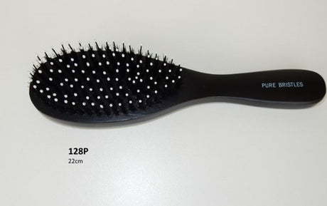 Brosse à cheveux avec épingle noir 22x6cm