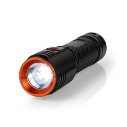 Lampe de poche noire à batterie Nedis ltrr20wbk