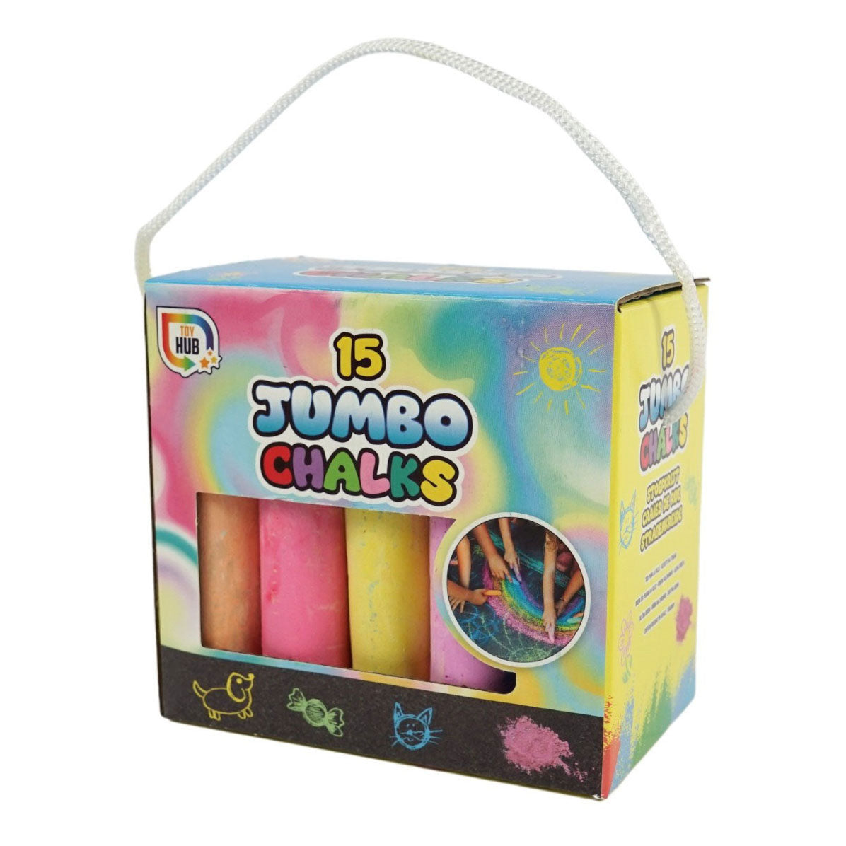 Craie de trottoir 9,5 cm - 15 pcs.