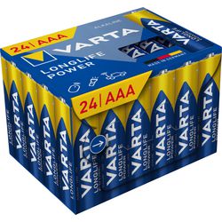 Piles varta longue durée de vie, aaa, 24 pièces