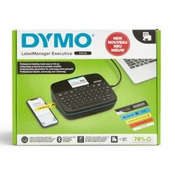 Imprimante d'étiquettes portable Dymo Label Manager Executive 640 CB | étiqueteuse compacte avec clavier qwerty | Connectivité Bluetooth et USB | Compatible avec les étiquettes standard D1 et durables