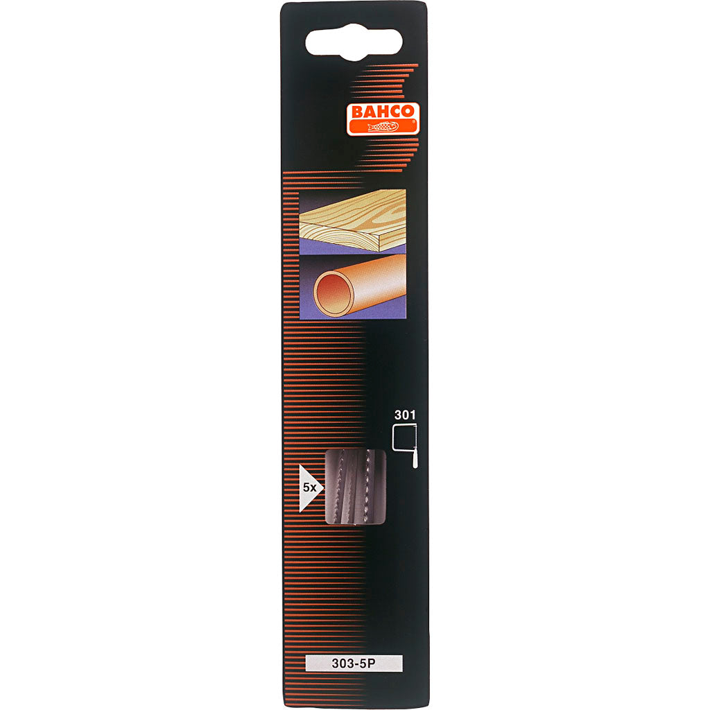 Lame de scie Bahco pour scie sauteuse, l : 16,5 cm, 5 pièces 1 boîte