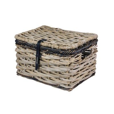 Basil Bankcle Basket Dijon grande con tapa de negro