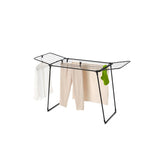 Brabantia hangon trop étendoir - 18 m - étendoir à linge pliable - noir mat