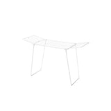 Brabantia hangon trop étendoir - 18 m - étendoir à linge pliable - blanc
