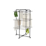 Tour de séchage Brabantia hangon - 23 m - étendoir à linge pliable - noir mat