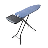 Brabantia table à repasser 124x38cm bleu denim avec support unité vapeur