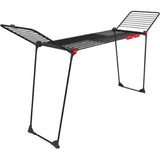 Étendoir Vileda infinity flex ultime (édition noire) - étendoir de table - longueur de séchage 30 m - étagère centrale télescopique extensible - ailes hautes