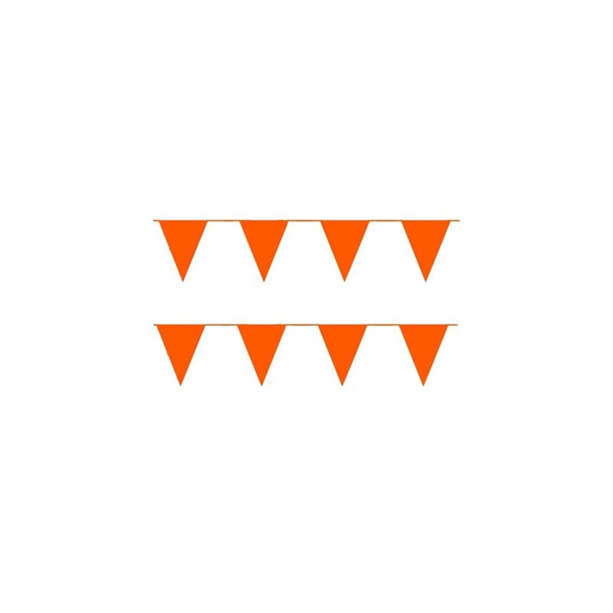 Ligne de drapeau Globos orange 10 mètres paquet de 12 pcs