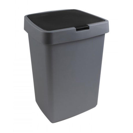 Poubelle Sunware Delta avec valve 50 l anthracite