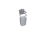 Poubelle Sunware Delta avec couvercle 25l gris argent