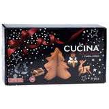 Ensemble d'emporte-pièces de Noël 3D La cucina, 8 pièces.