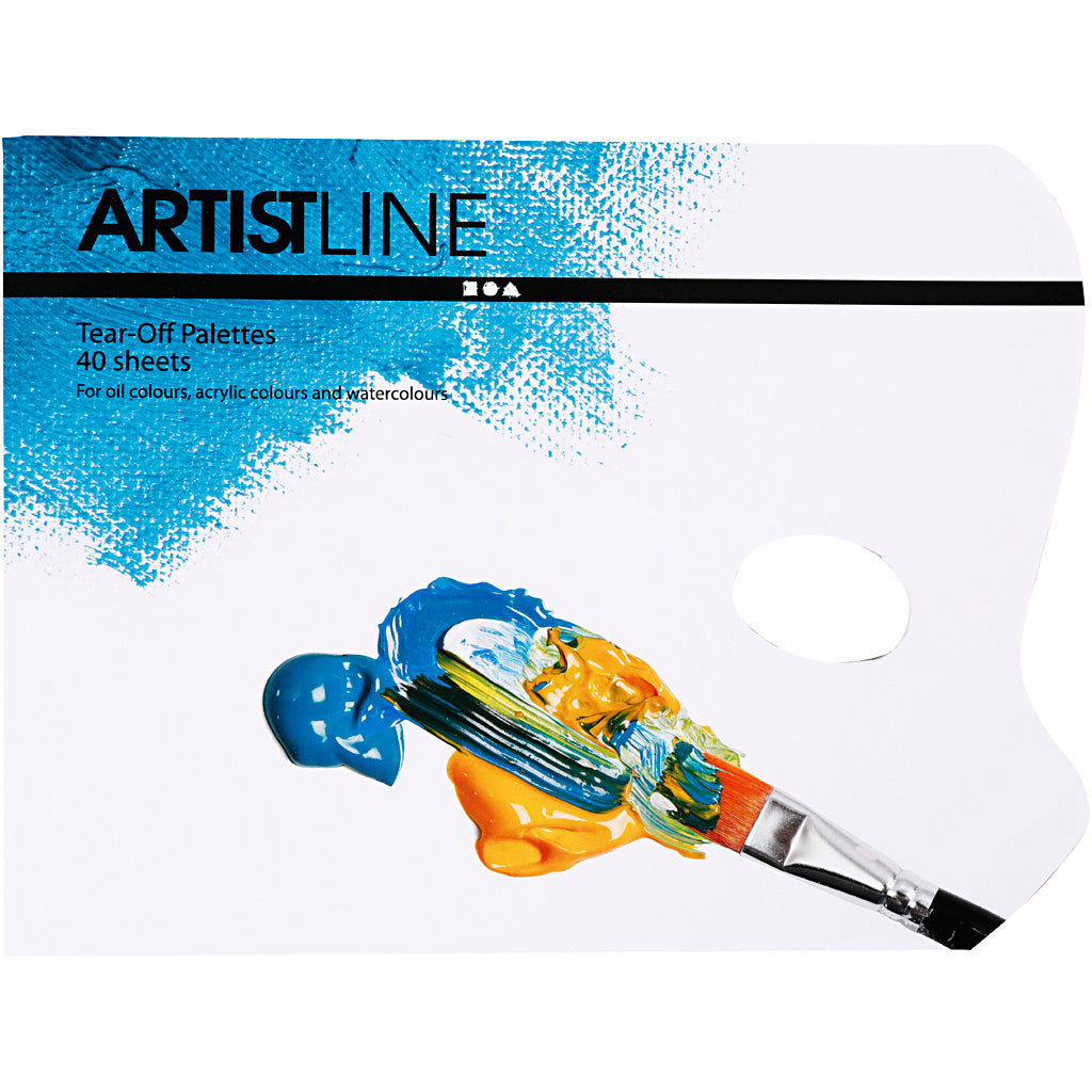 Creativ company palette détachable, l: 31 cm, l: 23 cm, blanc, 1 pièce