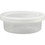 Pot en plastique Creativ company avec couvercle, h : 24 mm, d 68 mm, 45 ml, 20 pièces 1 boîte