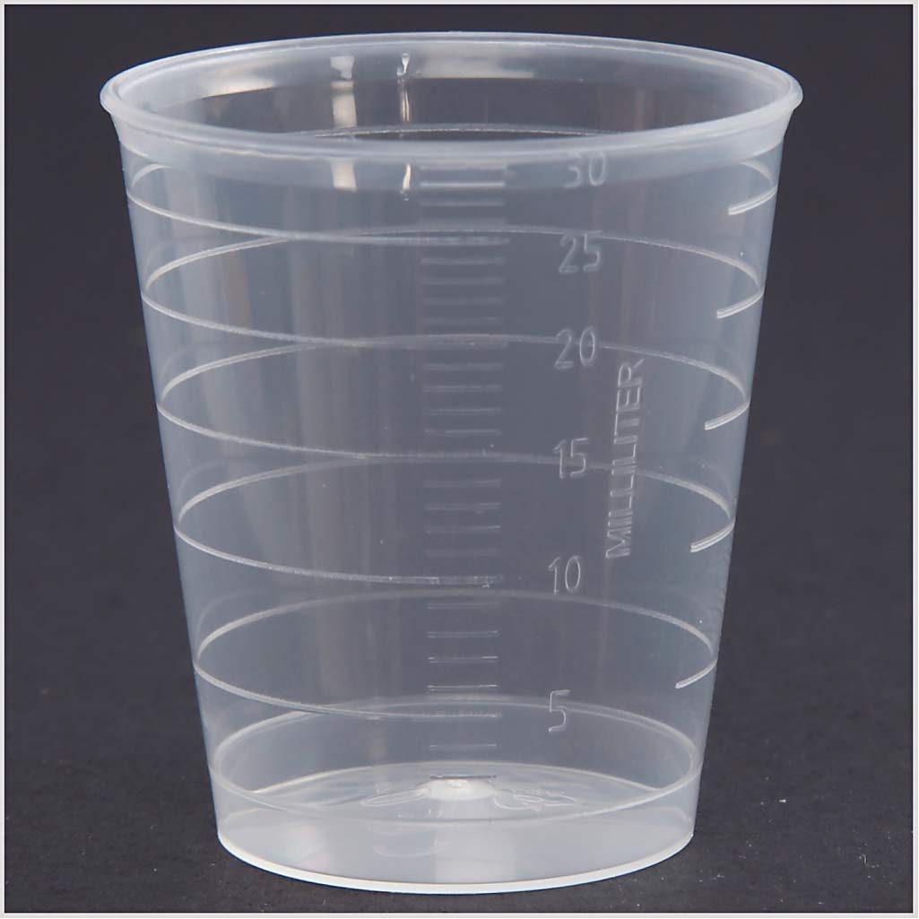 Gobelet avec couvercle, 30 ml, 75 pièces 1 boîte