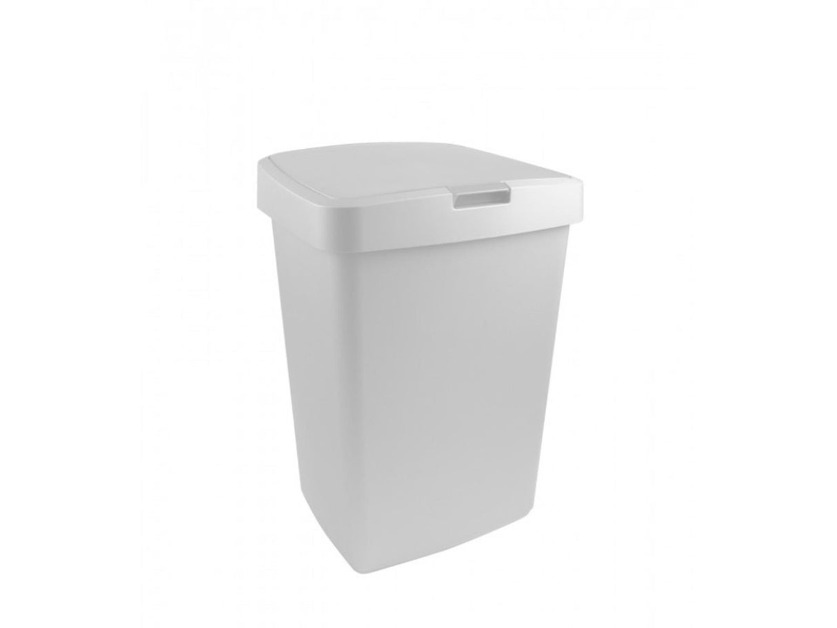 Poubelle Sunware Delta avec valve 50l blanc