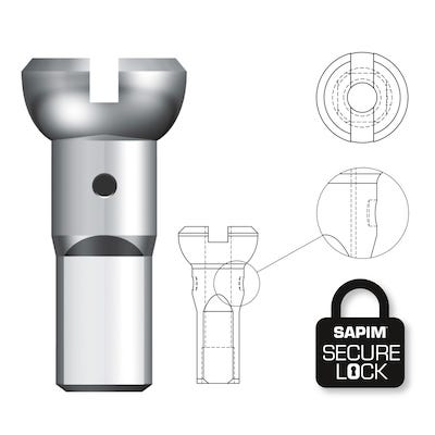 Écrou de rayon Sapim 14g 14mm verrouillage sécurisé laiton (100pcs)