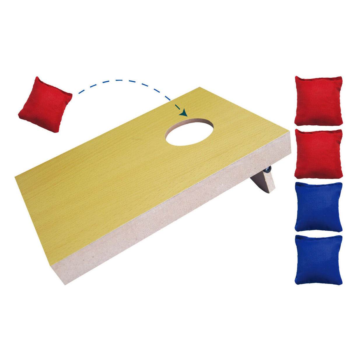 Jeu de lancer de poufs