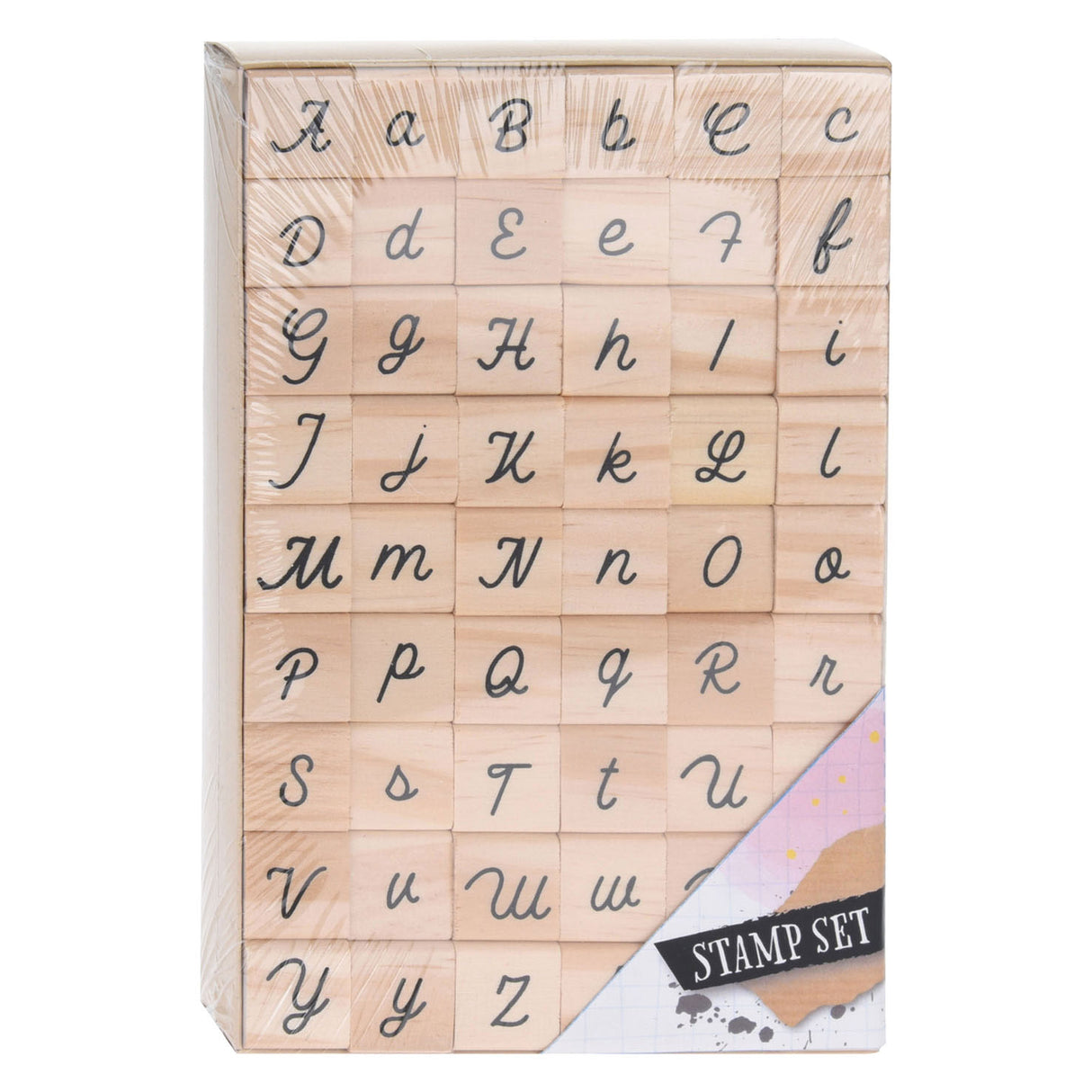 Stamp Set Alphabet Wood, 54dlgg.