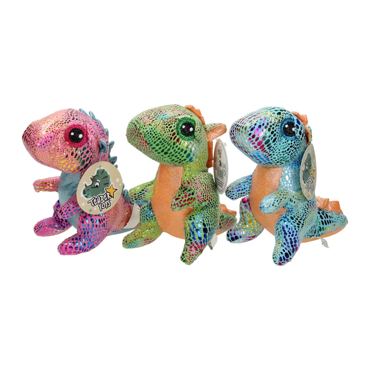 Pluchen Dino with shimmering