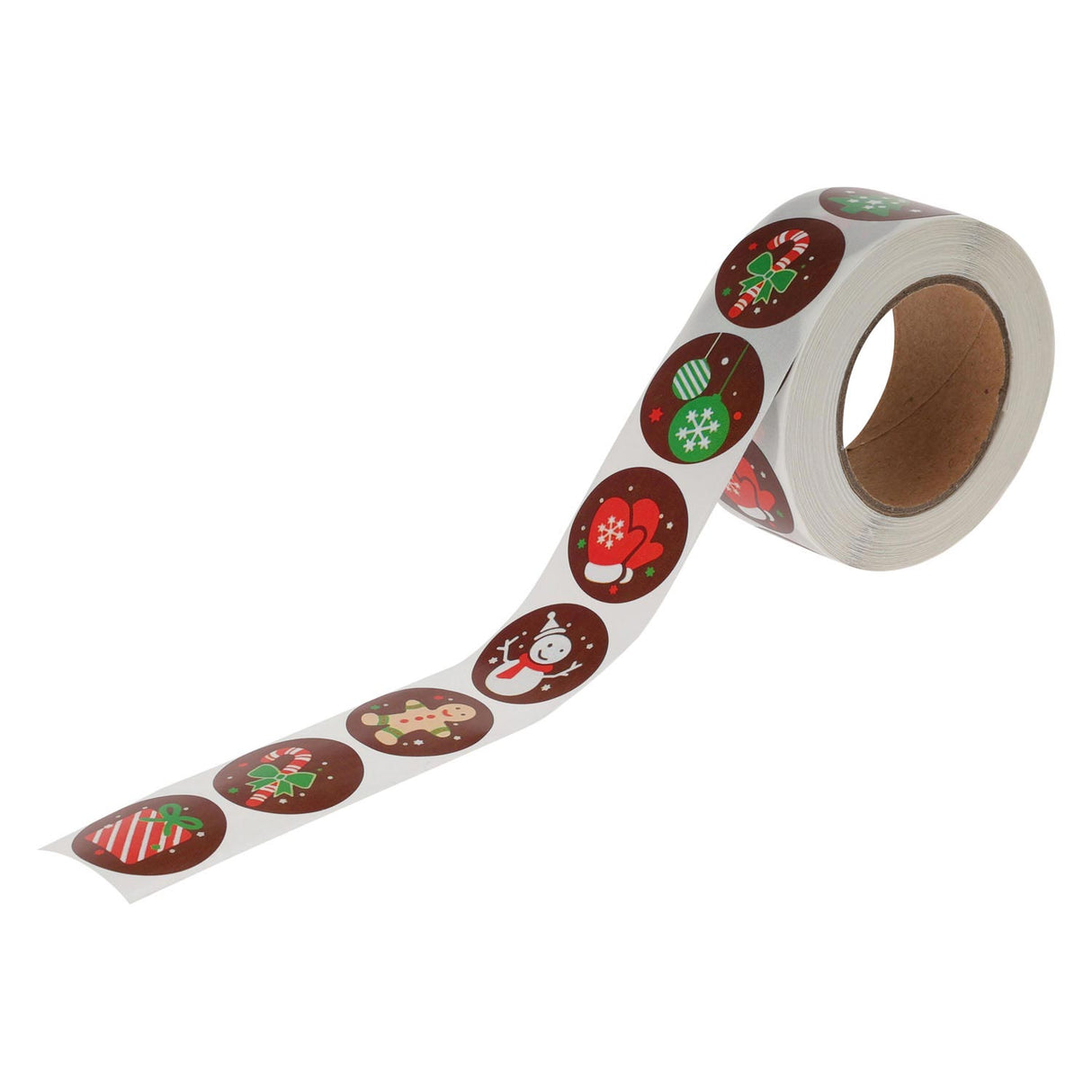 Autocollants de Noël en rouleau, 120 pcs.