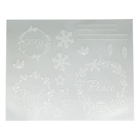 Window sticker Christmas theme