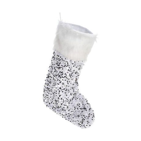 Chaussette de Noël avec paillettes