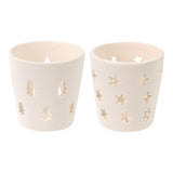 Titolare di tealight Christmas White