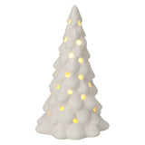 Arbre de Noël en porcelaine avec LED, ensemble de 6 pièces