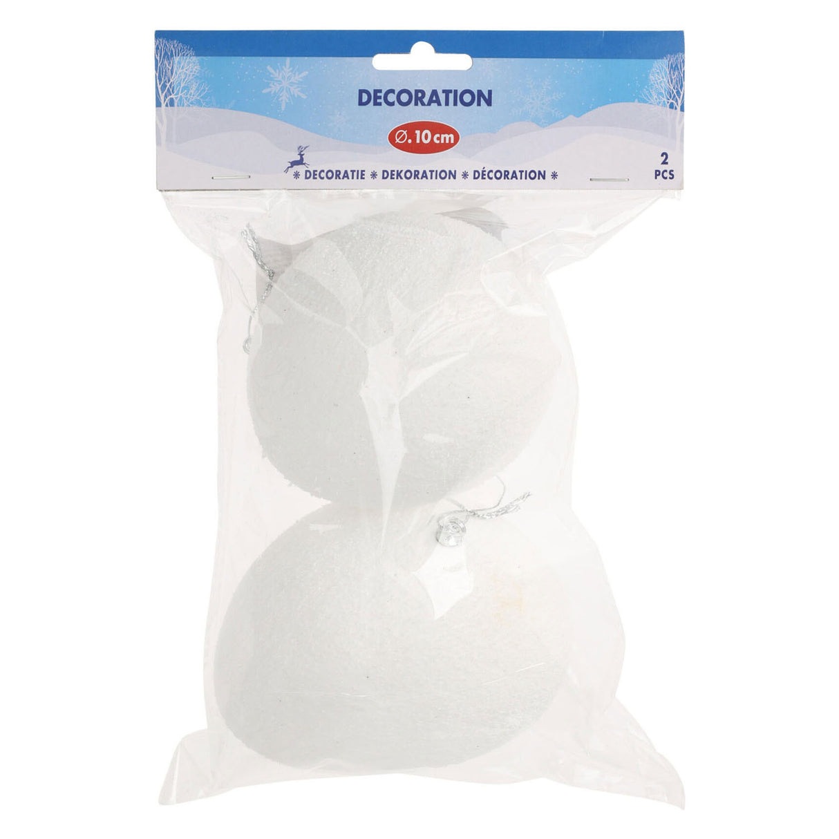 Pendre de Noël Snowball 10cm, 2e.