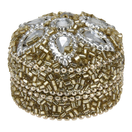 Boîte de rangement 4x3cm dorée, lot de 36
