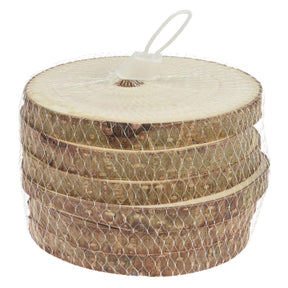 Sous-verres en bois d'écorce d'arbre 11cm, 6 pcs.