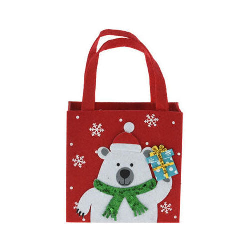 Filz Weihnachtsgeschenktasche, 18 cm