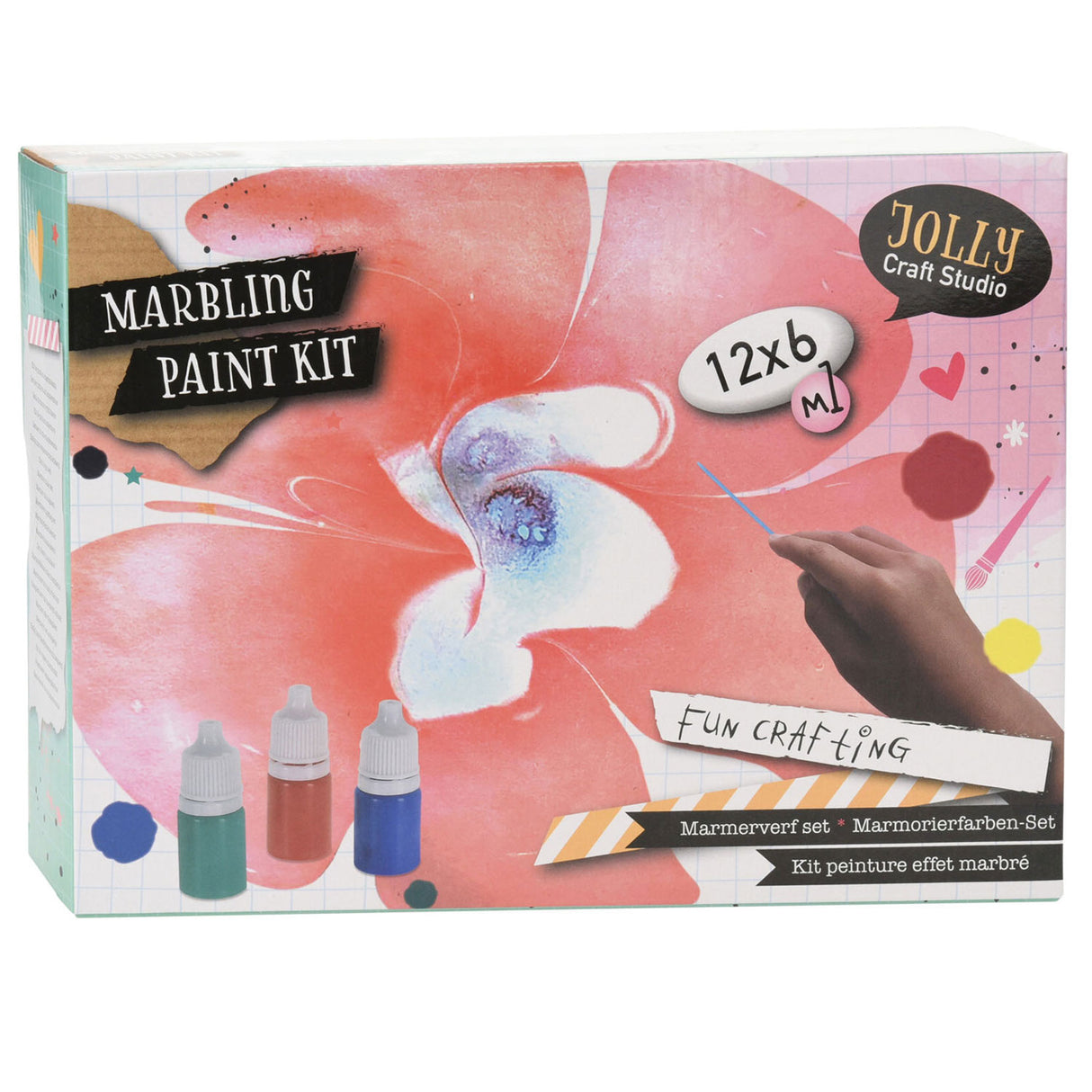 Ensemble de peinture en marbre