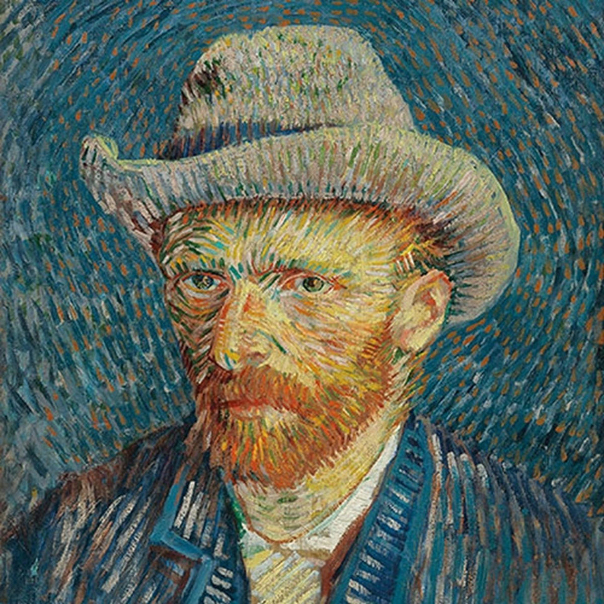 Serviettes Ambiente 33x33cm van gogh autoportrait
