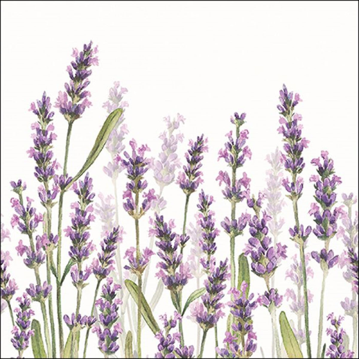 Serviettes Ambiente nuances lavande 33cm