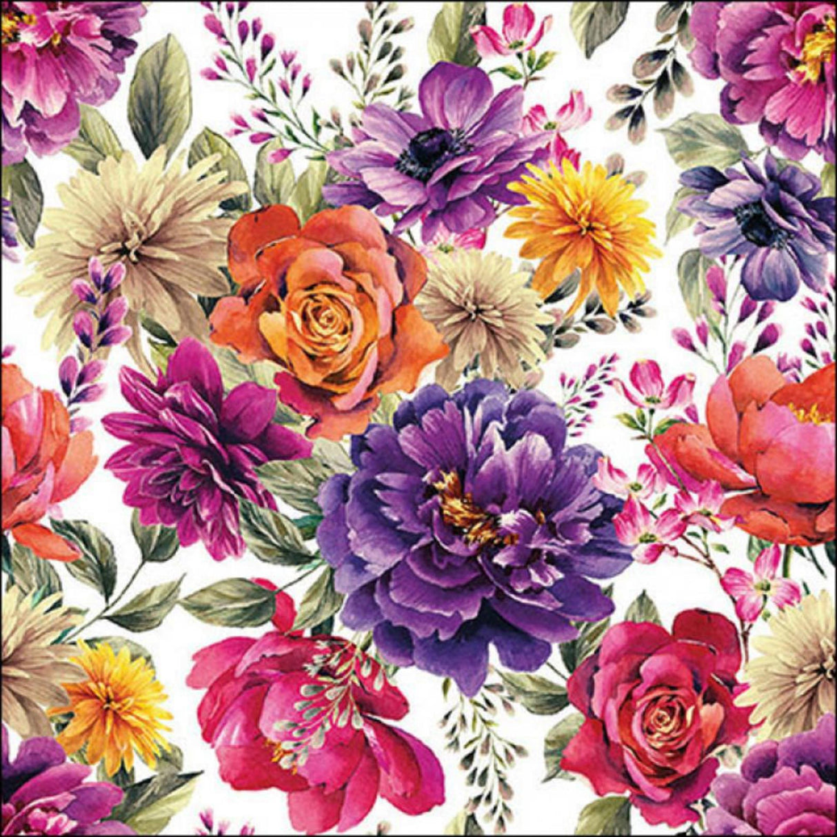 Serviette Ambiente 33cm anne blanc fsc mix