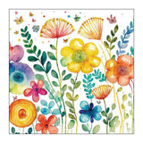 Serviette Ambiente 33 blanc printanier vibrant
