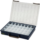 Boîte de rangement Raaco, 32 compartiments séparés, h : 5,7 cm, dimensions 33,8x26,1 cm, 1 pièce