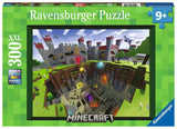 Ravensburger puzzle Minecraft en coupe - puzzle - 300 pièces XXL