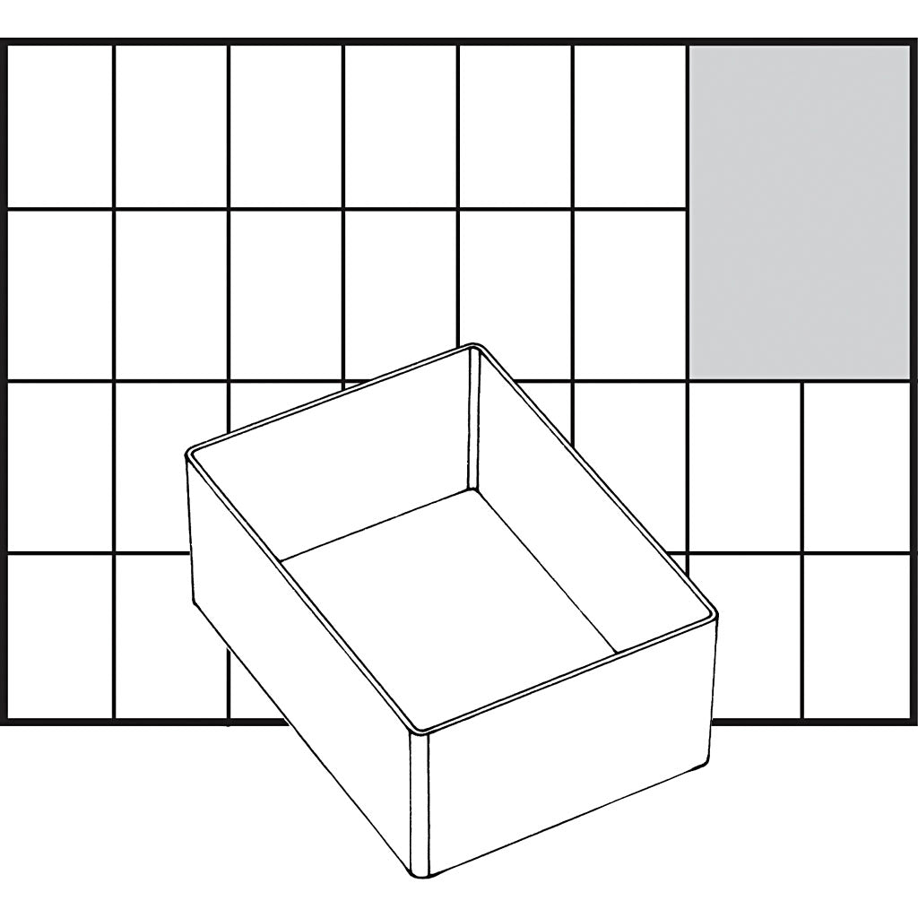 Boîte à encastrer Raaco, taille a7-1, h : 47 mm, taille 109x79 mm, 1 pièce