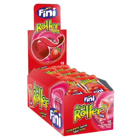 Sachets de fraises Fini sour roller (18x 20 gr)