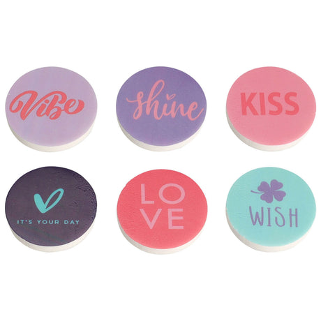 Gommes, 6 pcs.