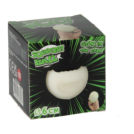 Boule à presser qui brille dans le noir, 6 cm
